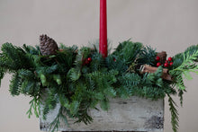 Load image into Gallery viewer, Yule log centerpiece